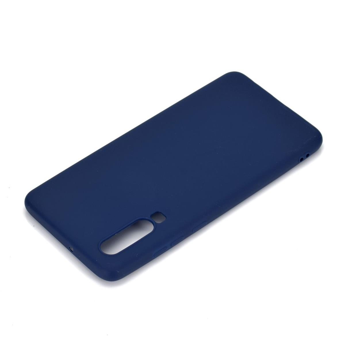 Huawei, P30, Handycase Silikon, Blau Backcover, COVERKINGZ aus