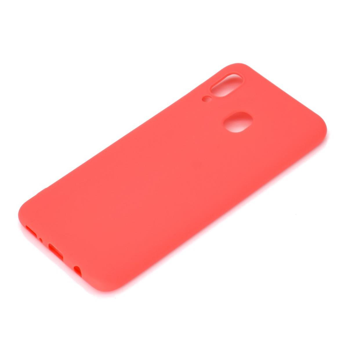 COVERKINGZ Handycase aus Rot Galaxy Backcover, Samsung, A30, Silikon