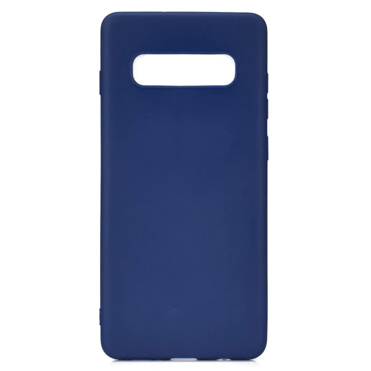 Samsung, Silikon, S10, aus Blau Handycase COVERKINGZ Galaxy Backcover,
