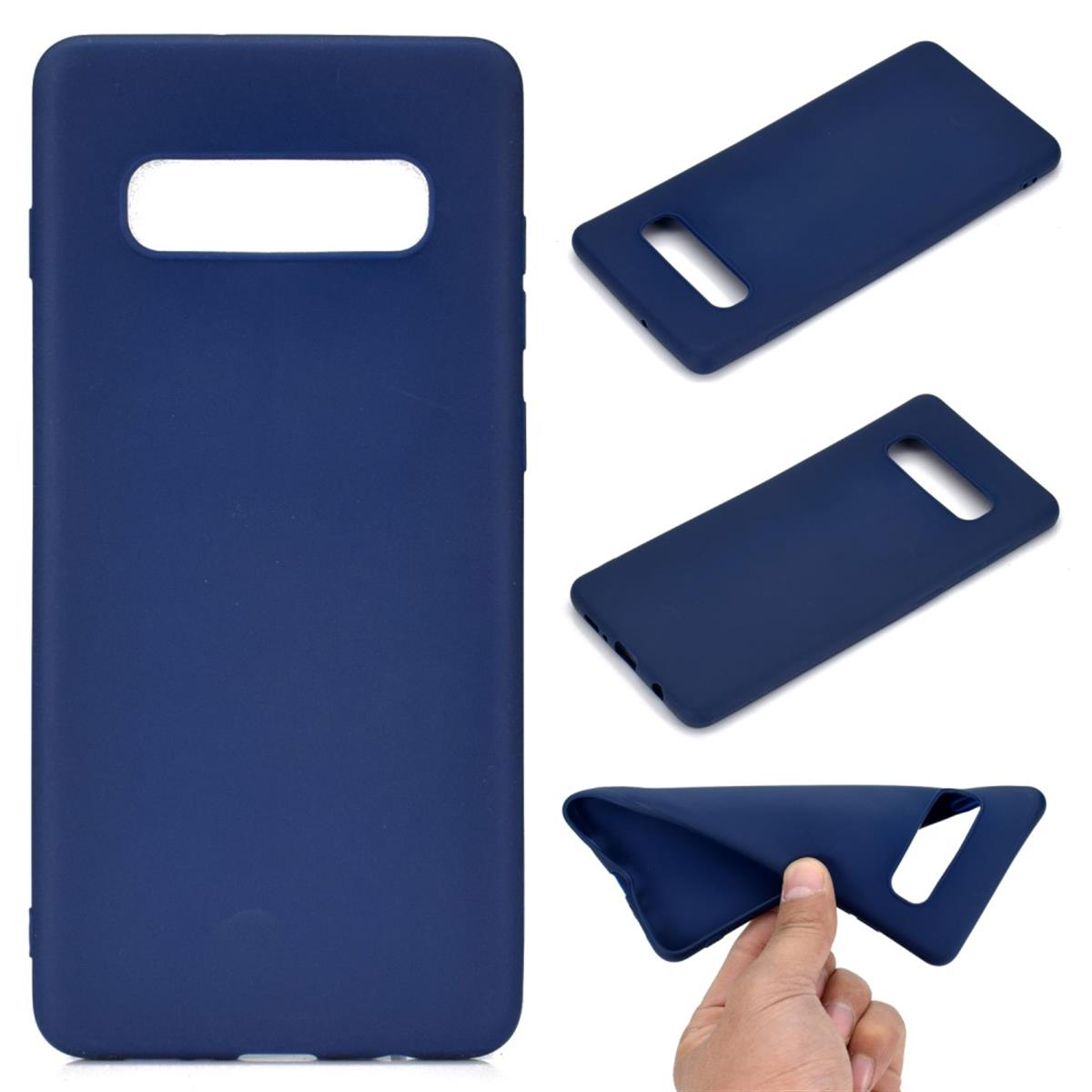 Silikon, Backcover, Handycase Galaxy Blau COVERKINGZ S10, Samsung, aus