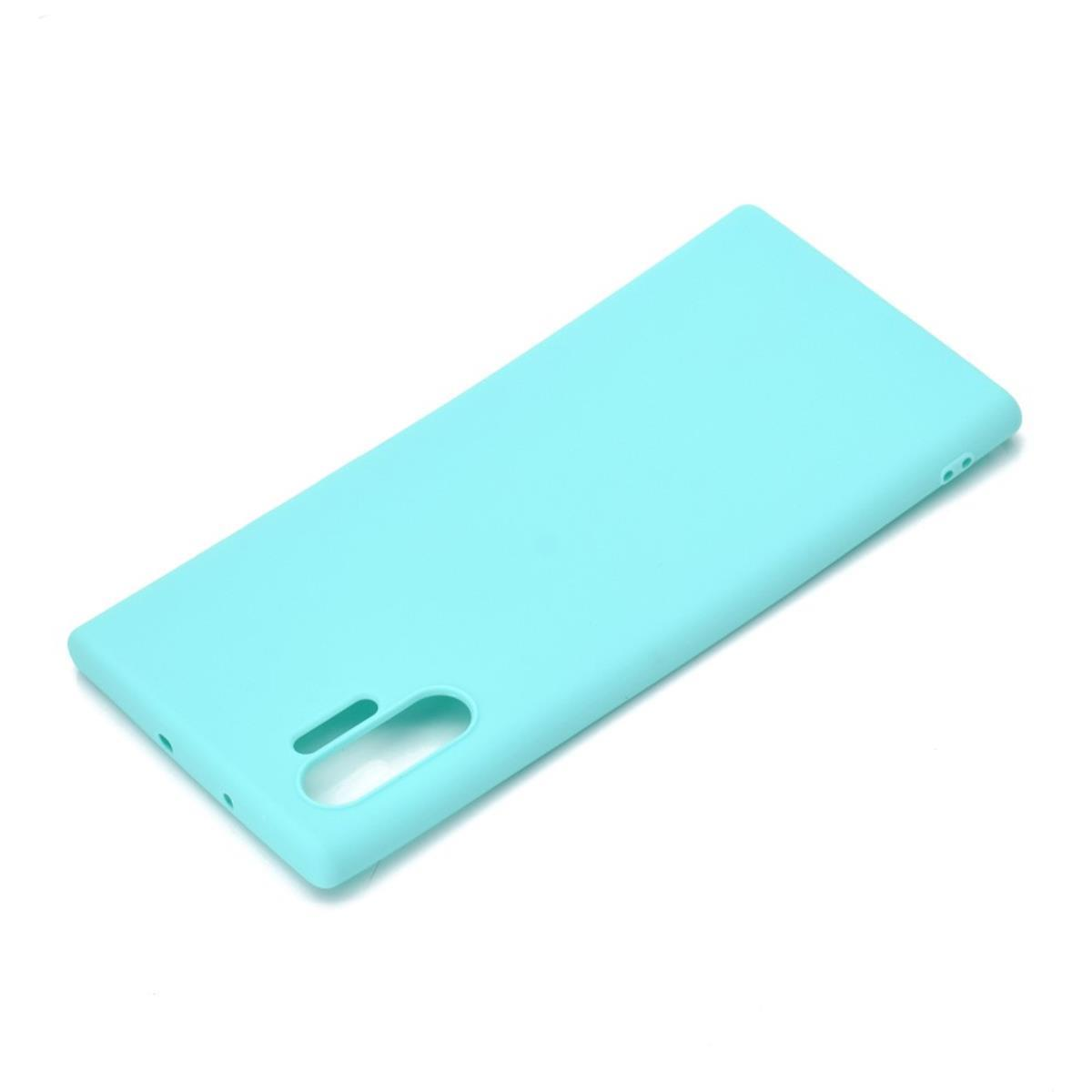 COVERKINGZ Handycase Note10+ Silikon, Grün aus (5G), Backcover, Galaxy Samsung