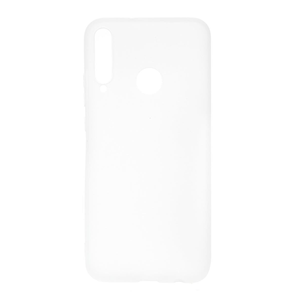 COVERKINGZ Handycase aus Silikon, Weiß P40 Backcover, Huawei, E, Lite