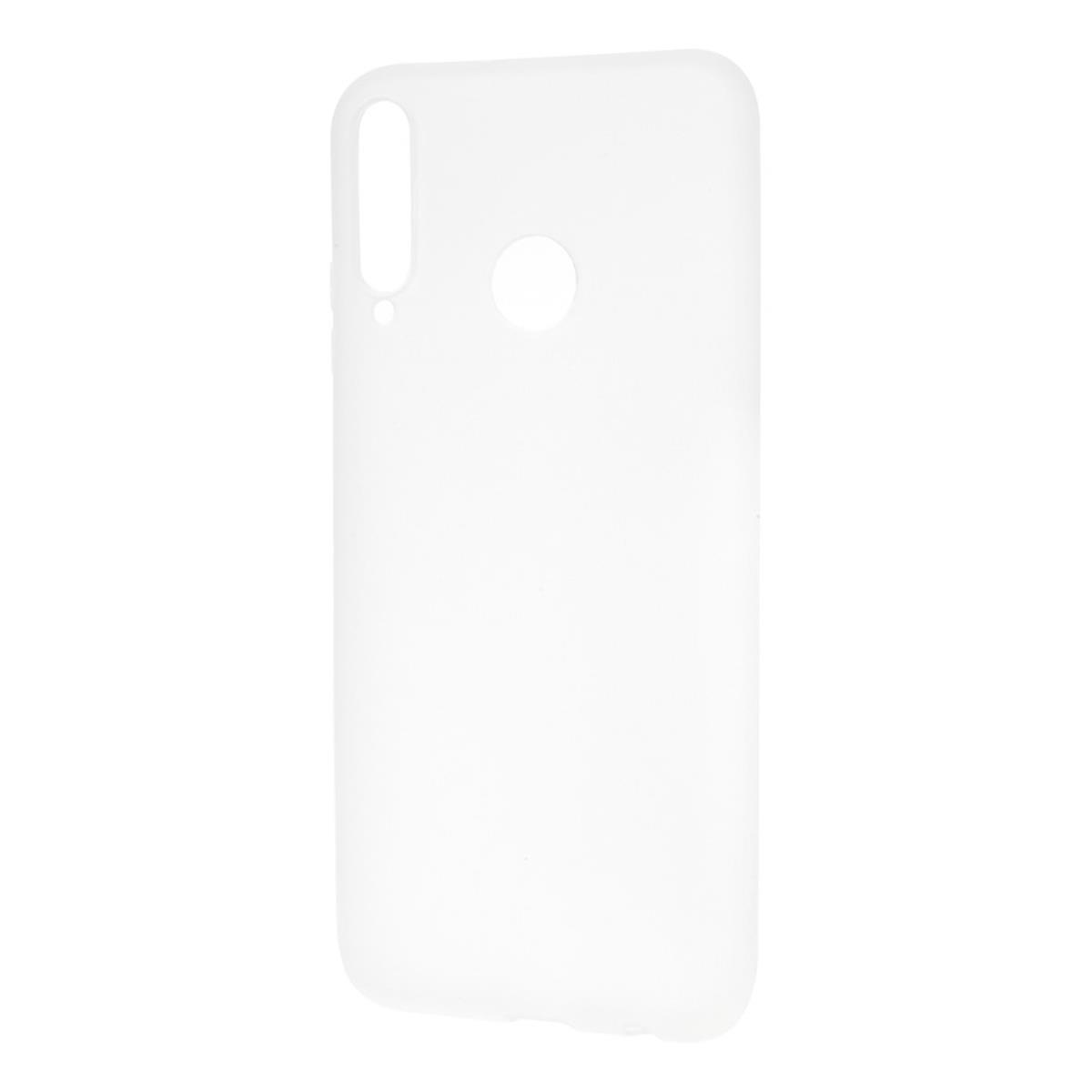 Backcover, aus Weiß Huawei, Lite Silikon, Handycase P40 E, COVERKINGZ