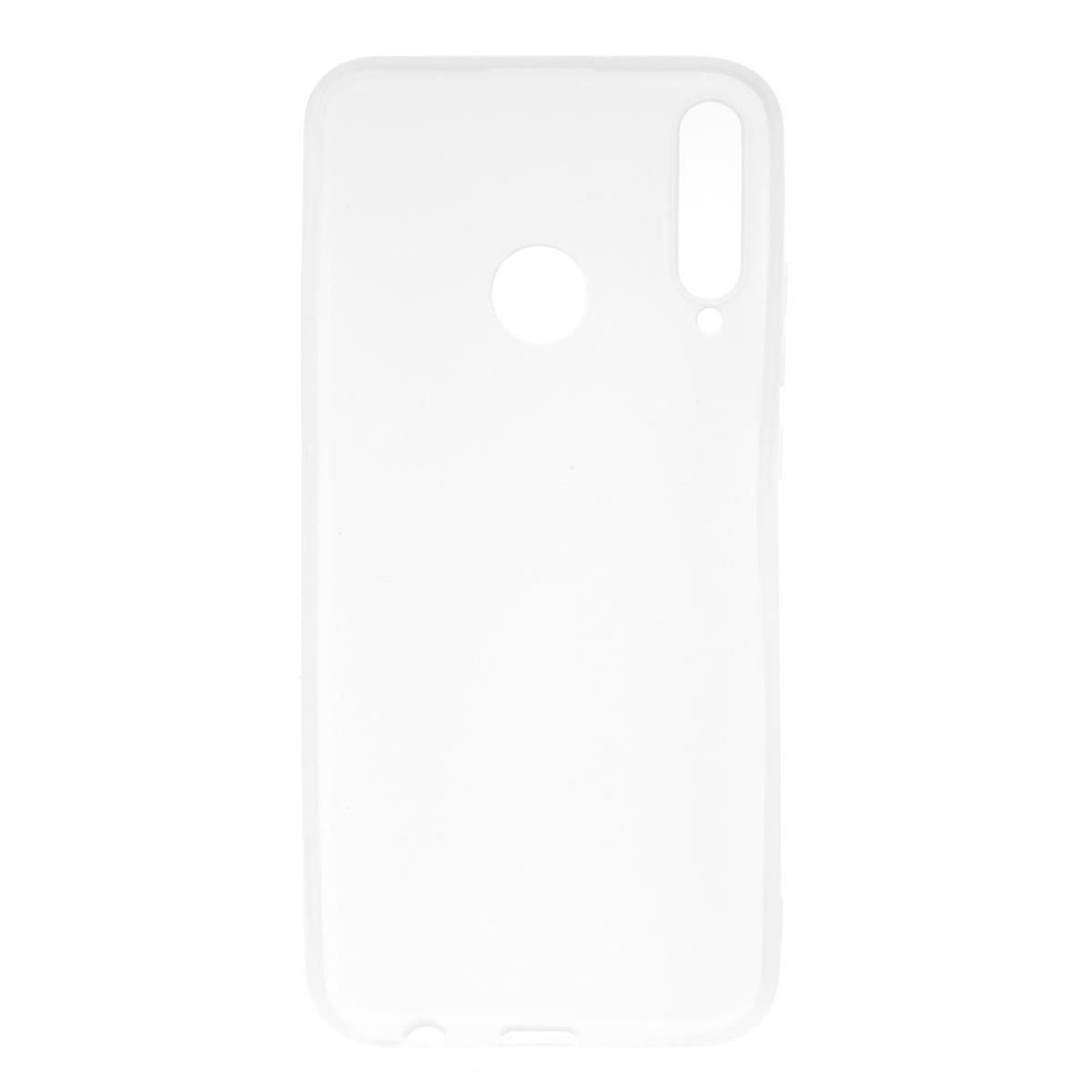 Backcover, aus Weiß Huawei, Lite Silikon, Handycase P40 E, COVERKINGZ
