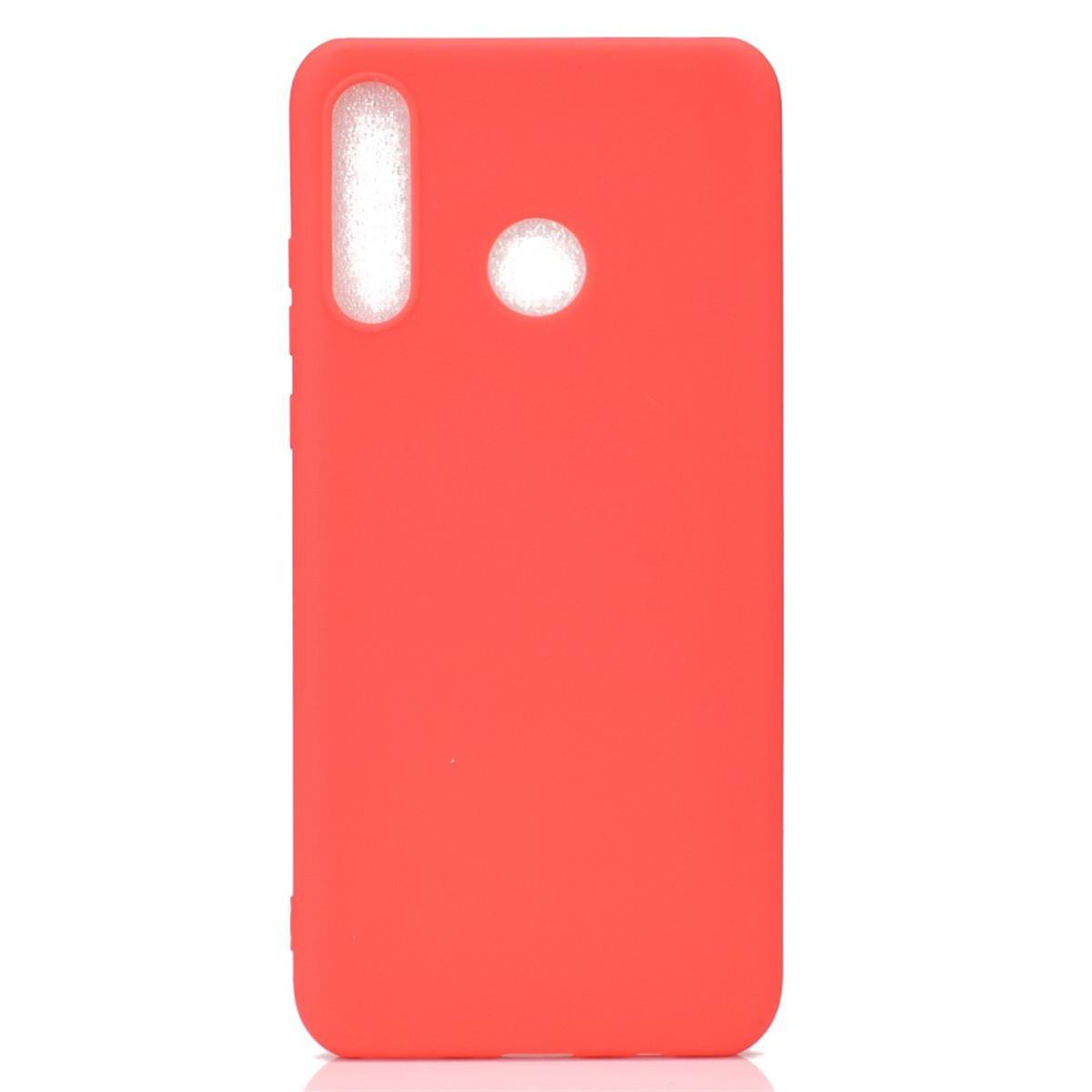 COVERKINGZ Handycase Backcover, aus Huawei, P30 Rot Silikon, Lite