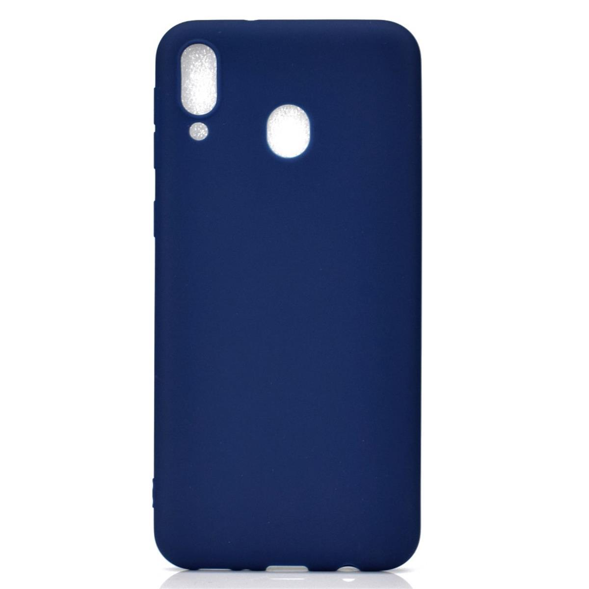 COVERKINGZ Handycase Samsung, Backcover, Galaxy Silikon, aus Blau M20