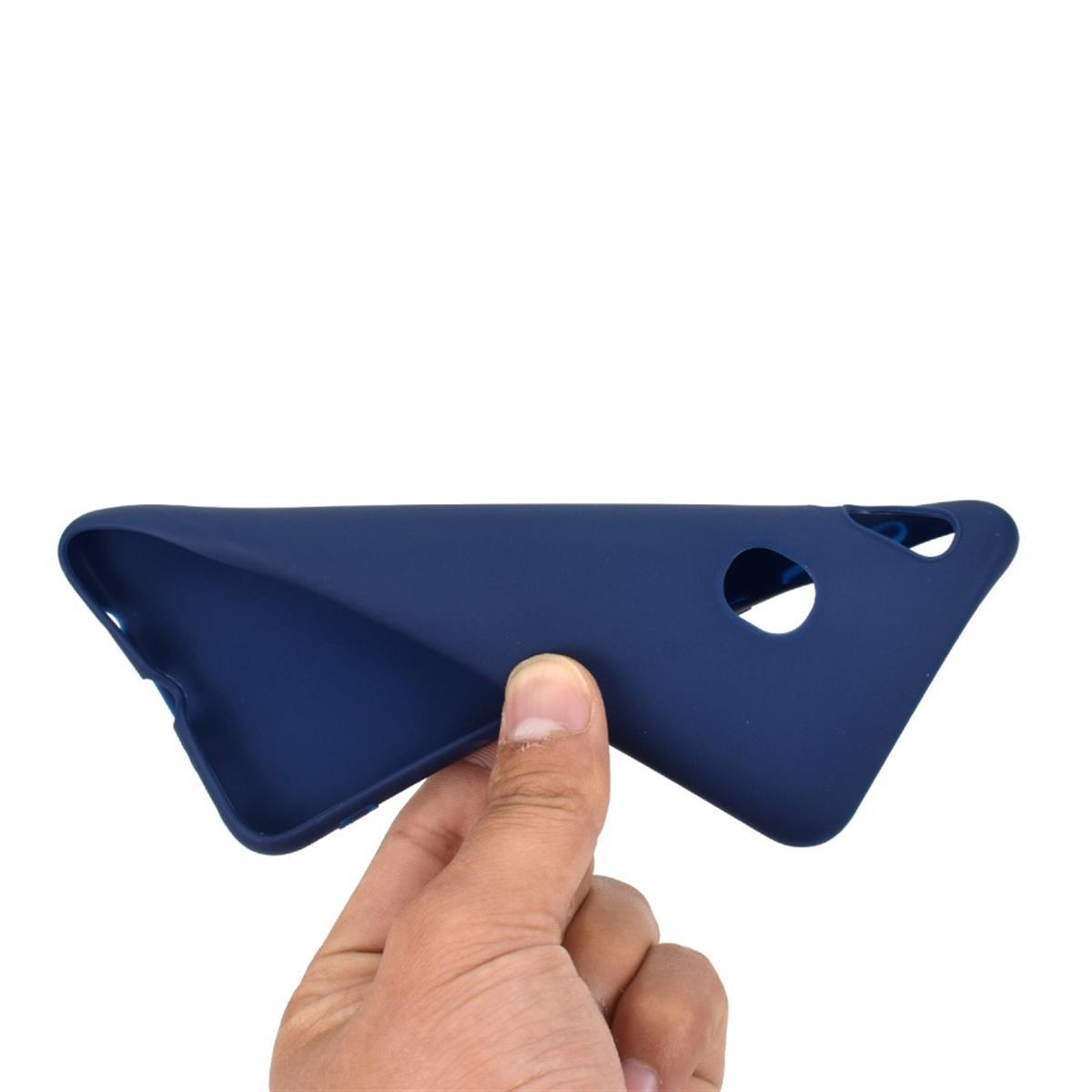COVERKINGZ Handycase aus Backcover, Blau A40, Samsung, Silikon, Galaxy