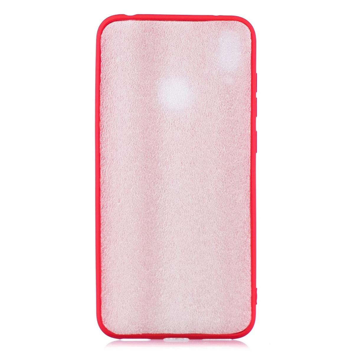 aus COVERKINGZ Backcover, (2019), Huawei, Handycase Silikon, Y7 Rot
