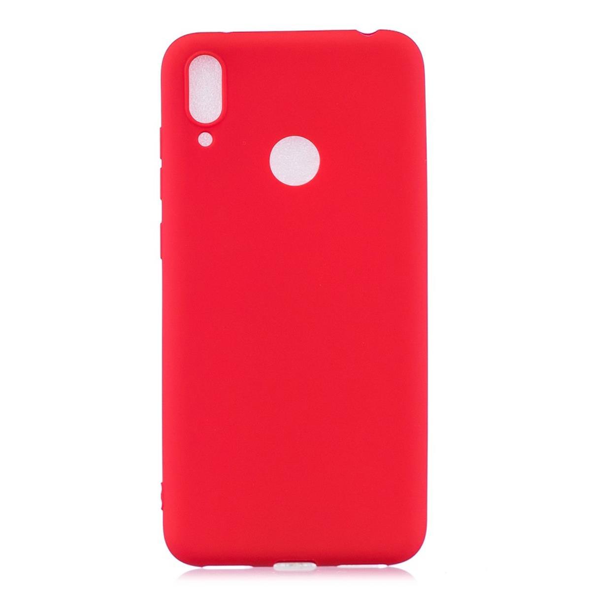 Handycase (2019), Huawei, Rot aus COVERKINGZ Y7 Backcover, Silikon,