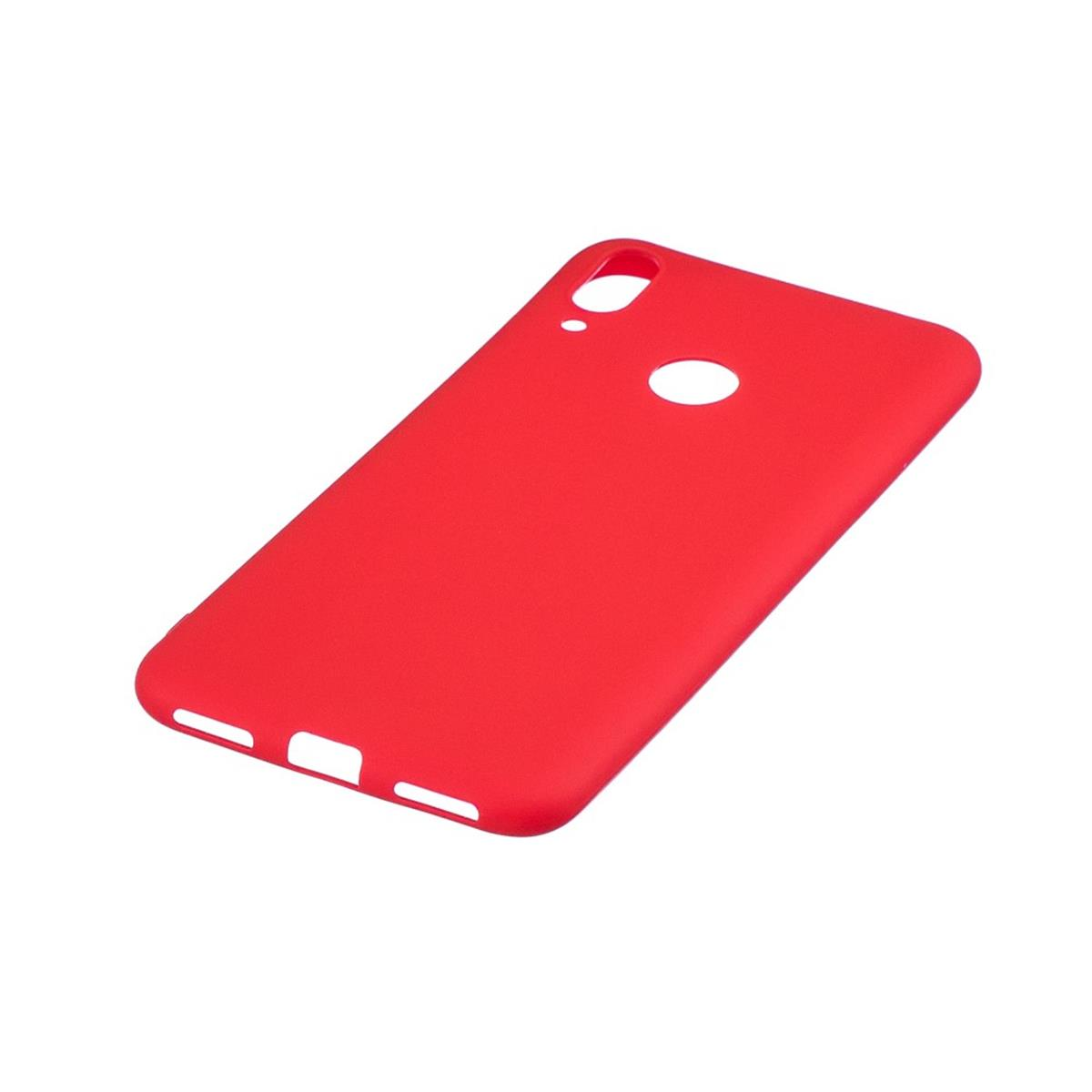 aus COVERKINGZ Backcover, (2019), Huawei, Handycase Silikon, Y7 Rot