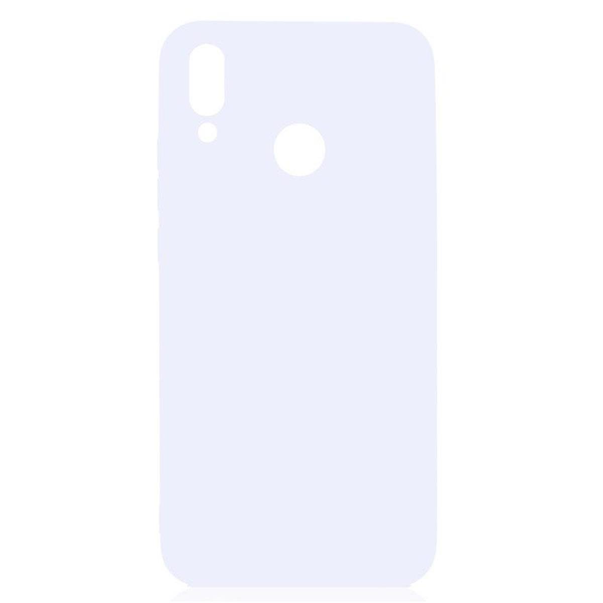 COVERKINGZ Handycase Y9 aus Backcover, Huawei, Weiß Silikon, (2019),