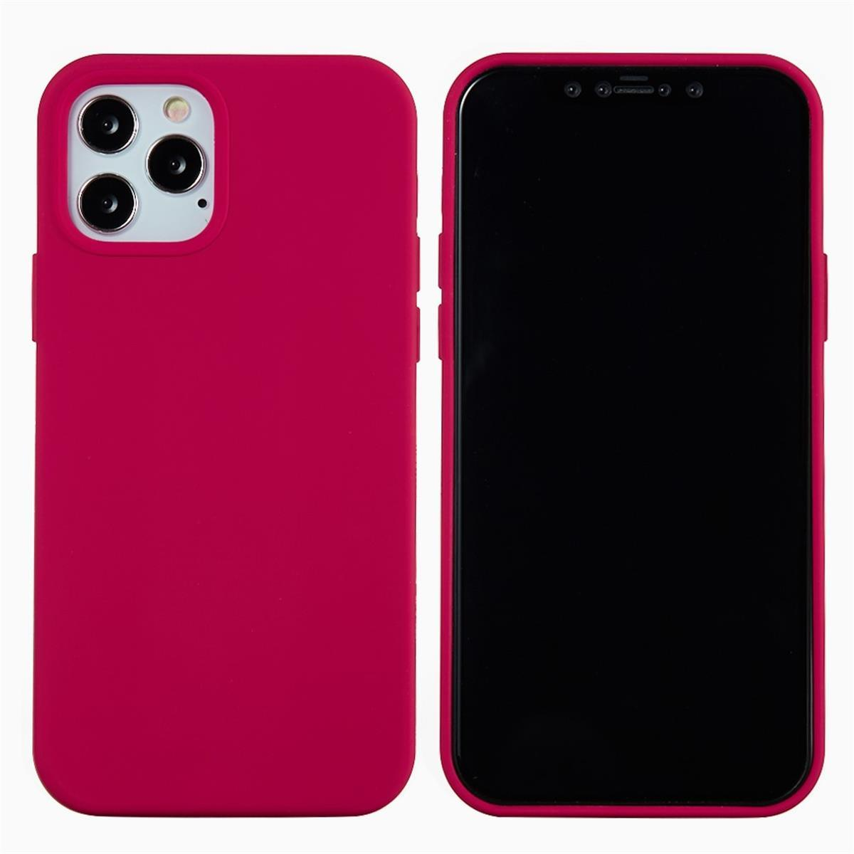 Apple, iPhone Pro Max Handycase Zoll], aus Silikon, Backcover, 13 COVERKINGZ Rot [6,7