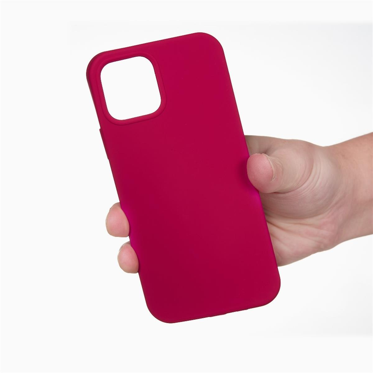 Eine Hand hält eine rote Handyhülle. Die Hülle hat einen Kameraausschnitt.