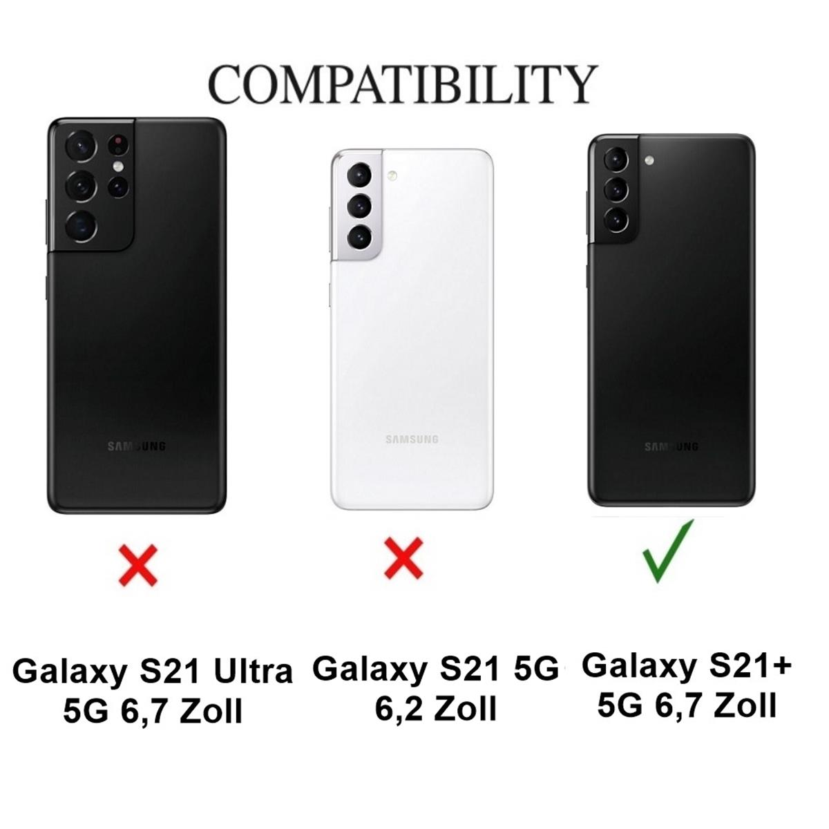 Samsung, Backcover, Galaxy Plus, Weiß Handyhülle dünn, Ultra Case S21 COVERKINGZ