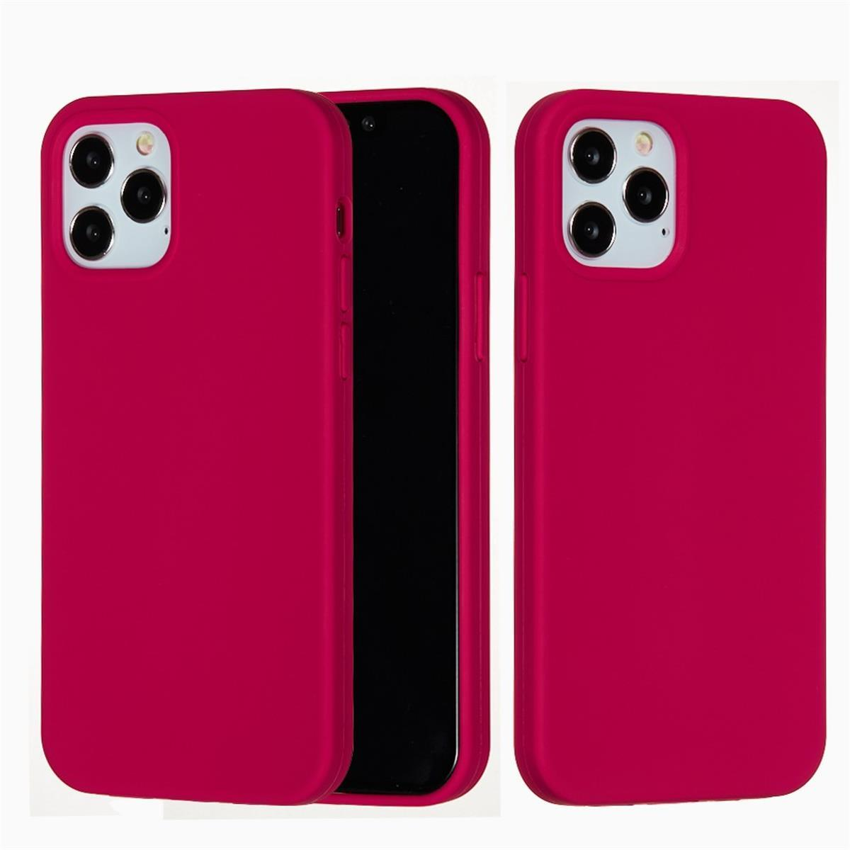 COVERKINGZ Handycase aus Silikon, Backcover, iPhone 13 Apple, Rot Zoll], Pro Max [6,7