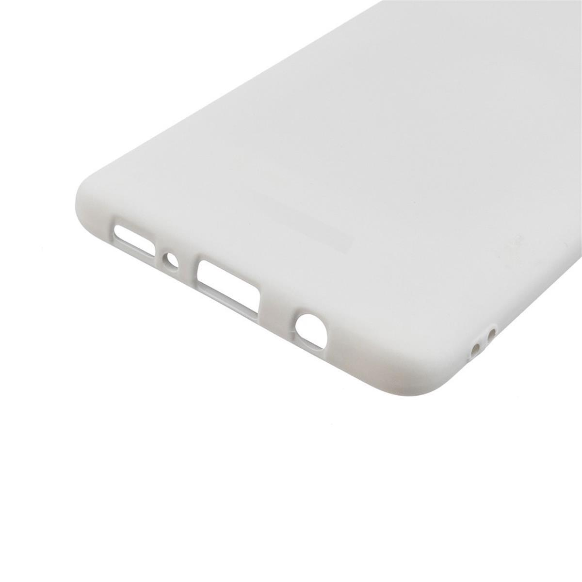 aus Galaxy Weiß Handycase A03s, Samsung, Backcover, Silikon, COVERKINGZ