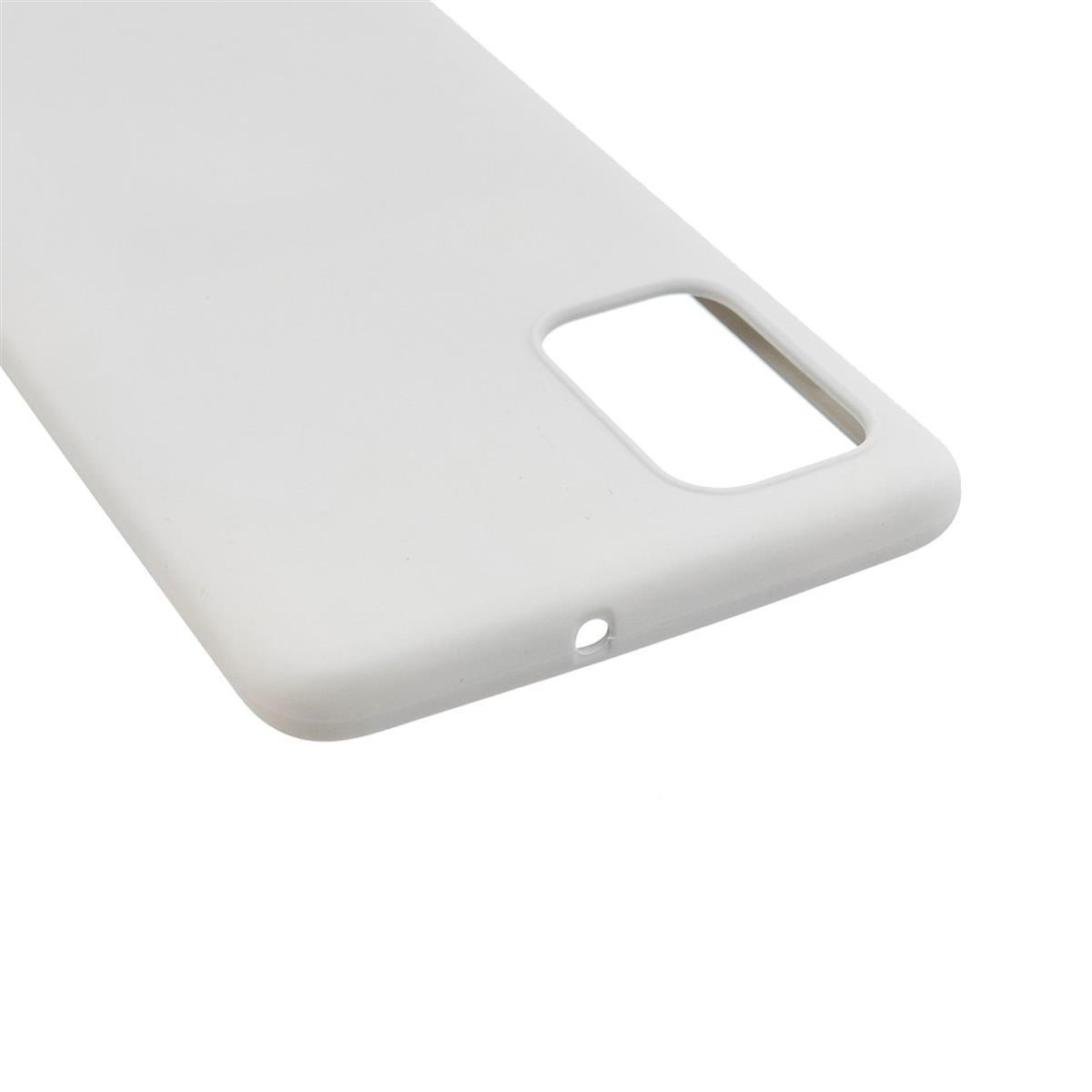 COVERKINGZ Silikon, aus Weiß M31, Galaxy Samsung, Handycase Backcover,