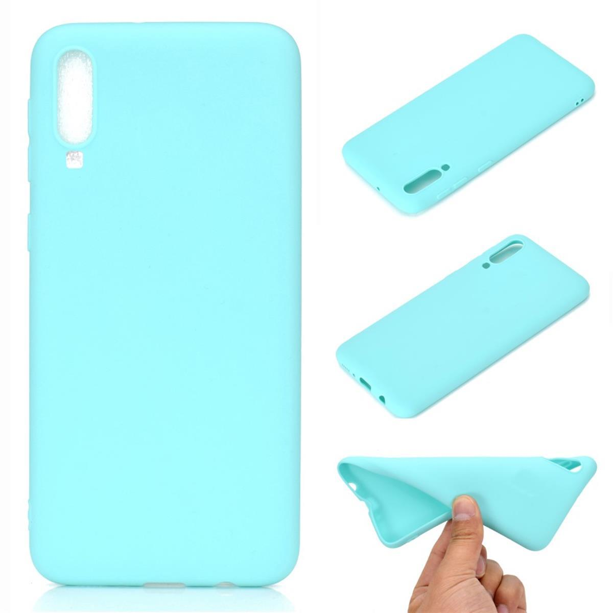 COVERKINGZ Handycase aus Silikon, Backcover, Galaxy Grün A70, Samsung