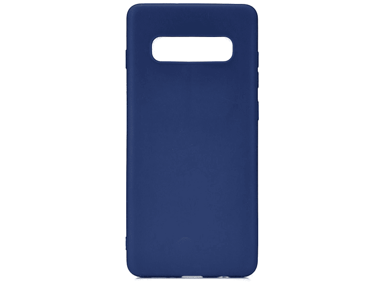 COVERKINGZ Handycase aus Blau Backcover, Samsung, Galaxy Silikon, S10+ [Plus