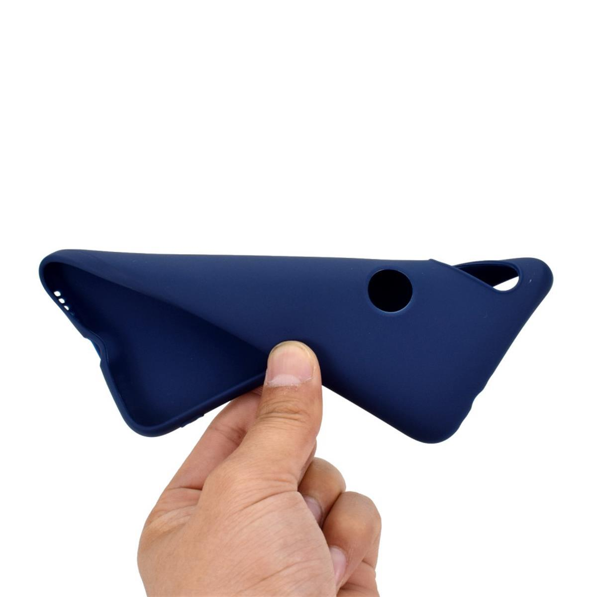 aus Redmi Xiaomi, 7, Backcover, Silikon, Handycase COVERKINGZ Blau