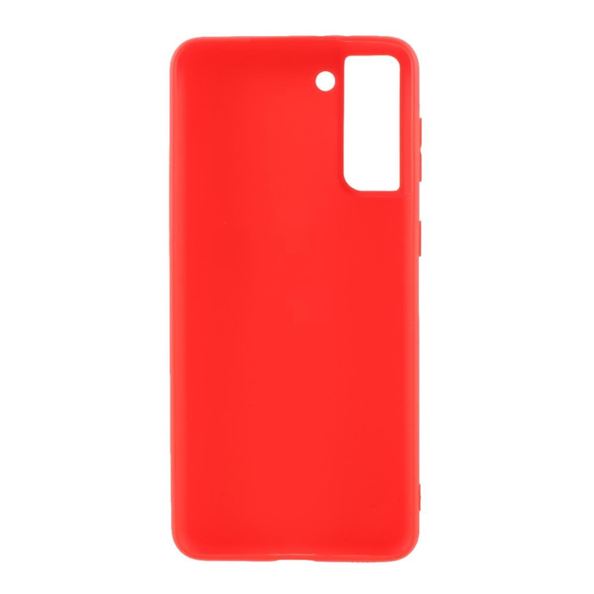 Rot Galaxy FE, Handycase S21 COVERKINGZ aus Silikon, Samsung, Backcover,