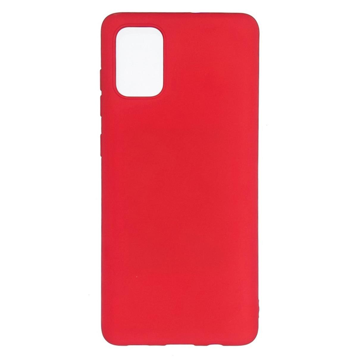 COVERKINGZ Handycase aus Silikon, Rot A72 Galaxy Samsung, Backcover, 5G