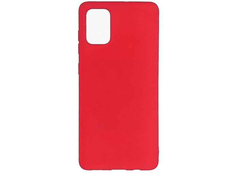 COVERKINGZ Handycase aus Silikon, Backcover, Samsung, Galaxy A72 5G, Rot