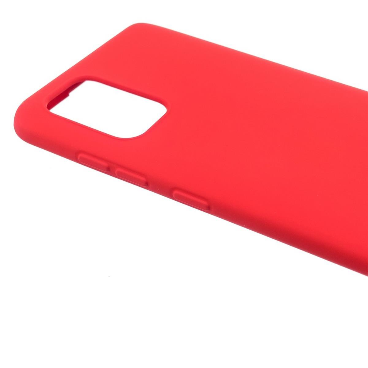 Handycase COVERKINGZ 5G, Silikon, Rot Backcover, Samsung, A72 Galaxy aus