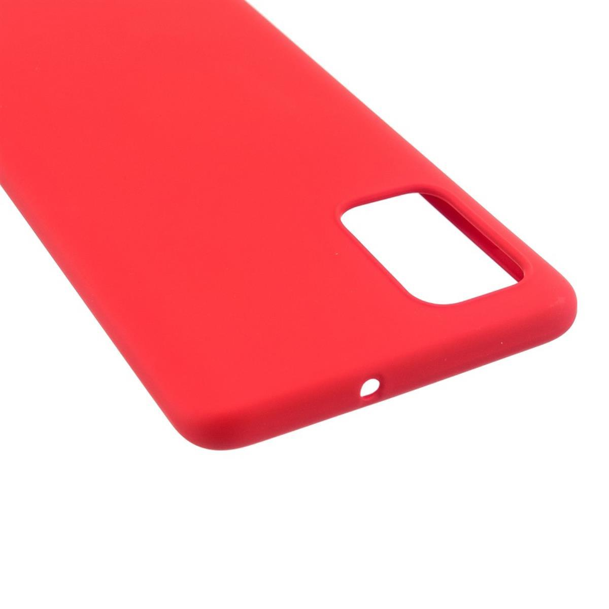 COVERKINGZ Handycase Silikon, 5G/A52s aus A52/A52 Samsung, Rot Backcover, Galaxy 5G,