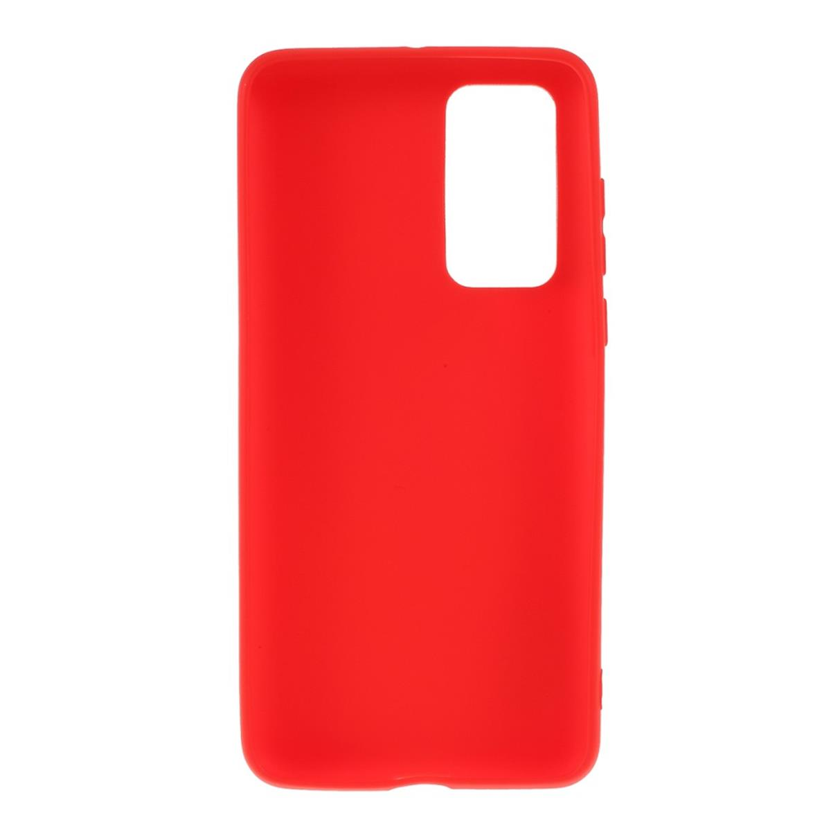 Silikon, COVERKINGZ Rot Handycase aus P40, Backcover, Huawei,