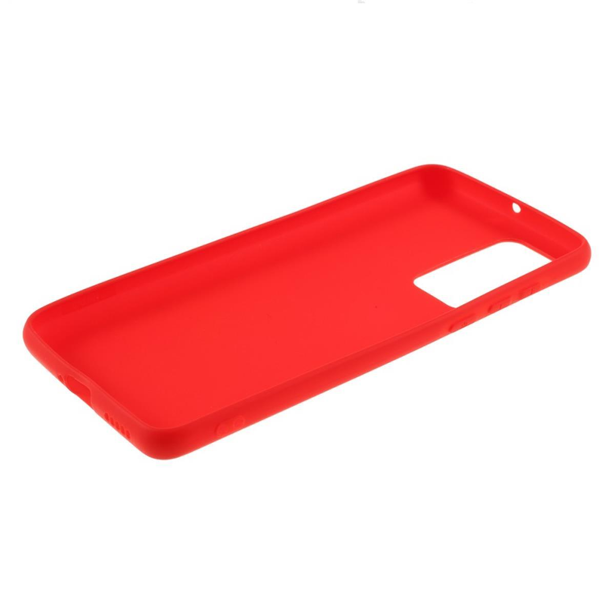 Silikon, COVERKINGZ Rot Handycase aus P40, Backcover, Huawei,