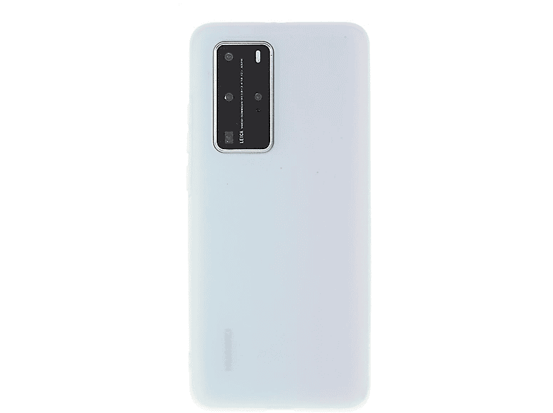 COVERKINGZ Handycase aus Huawei, P40 Silikon, Weiß Backcover, Pro