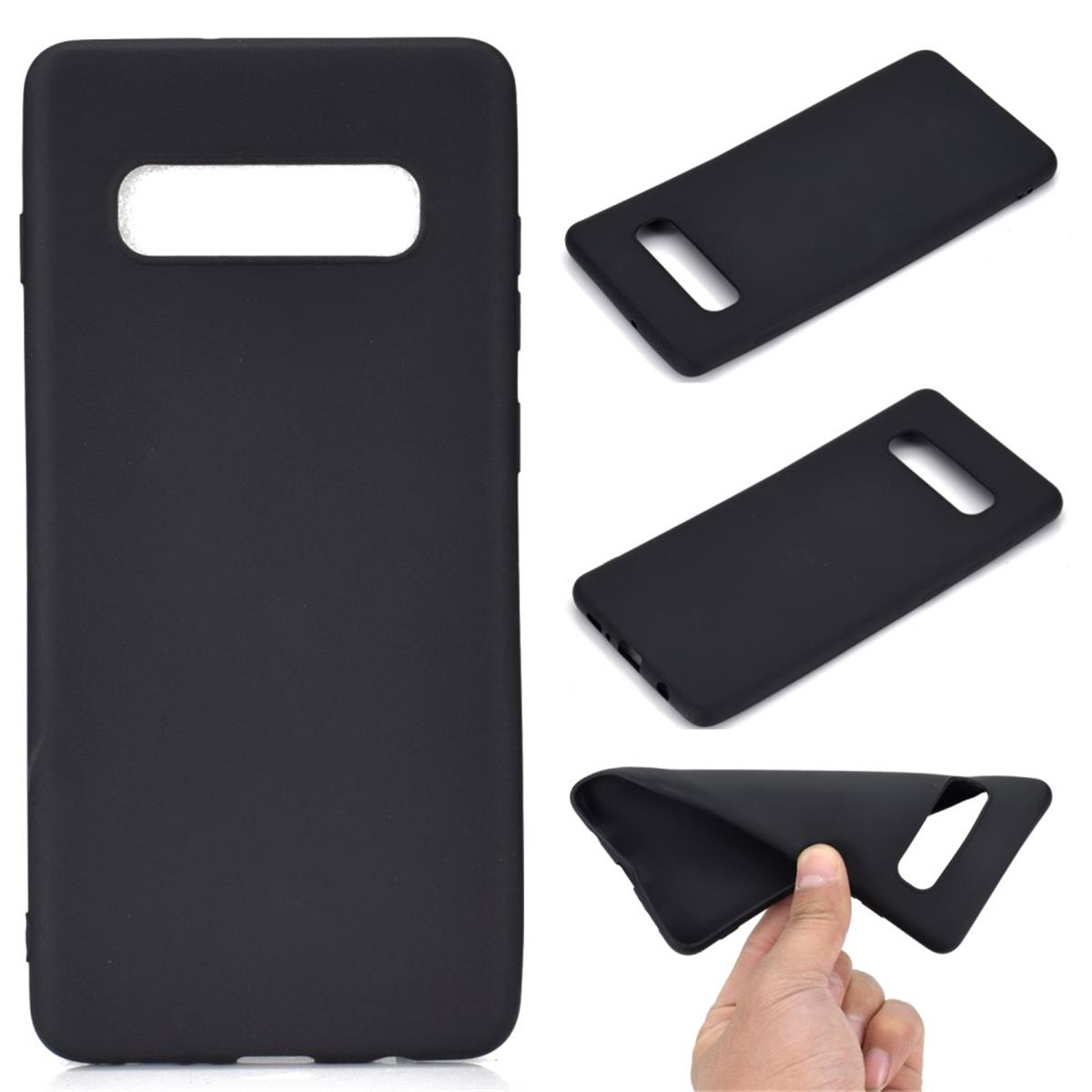 COVERKINGZ Handycase aus Silikon, Schwarz Samsung, Backcover, [Plus], S10+ Galaxy