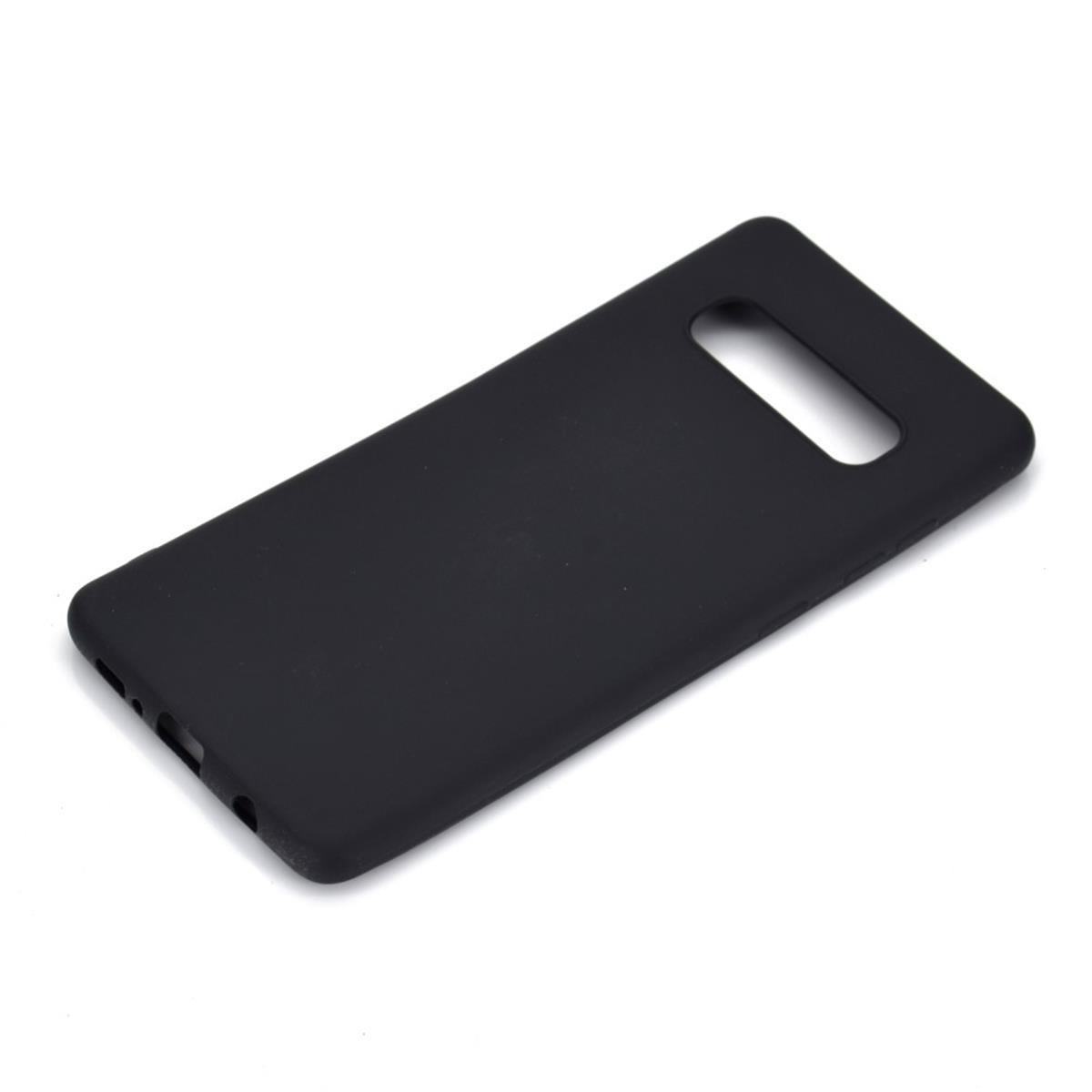 COVERKINGZ Handycase Samsung, Galaxy Silikon, Schwarz S10+ Backcover, aus [Plus