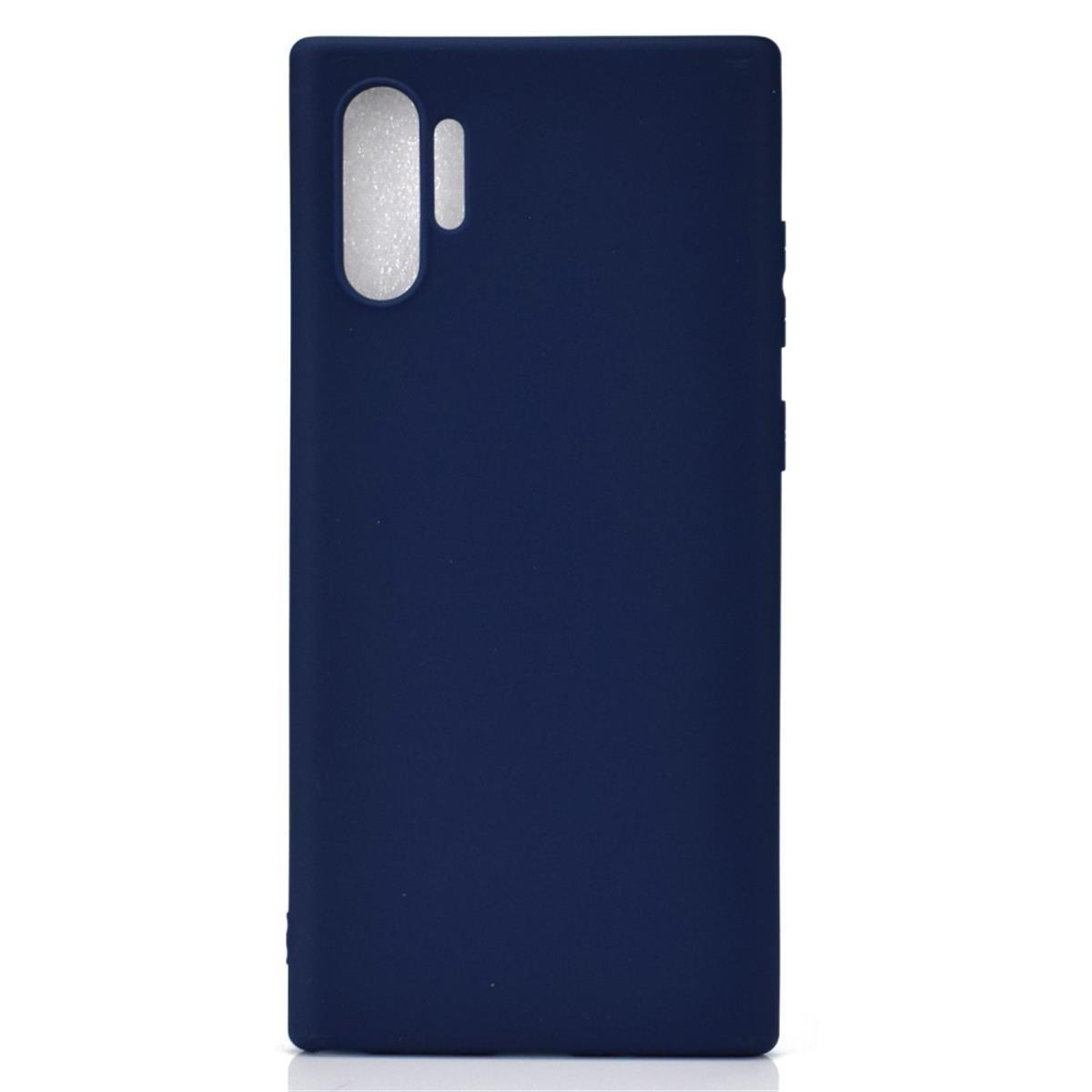 Handycase COVERKINGZ aus Backcover, Silikon, Galaxy Blau Samsung, Note10+ (5G),