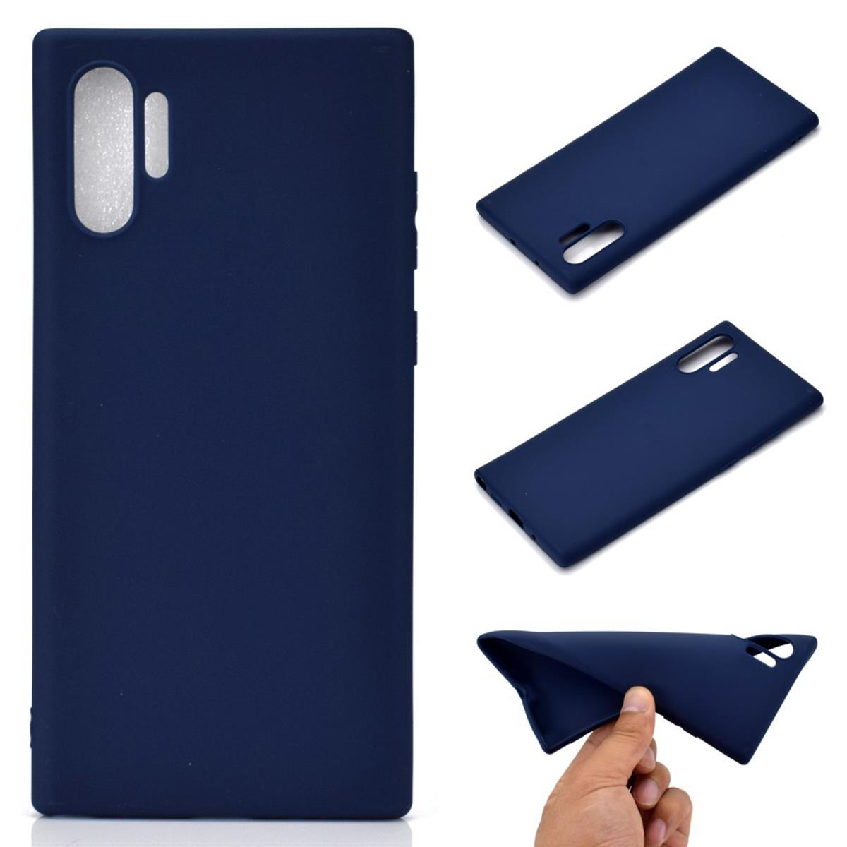 Galaxy Note10+ Backcover, Handycase Silikon, COVERKINGZ (5G), Samsung, Blau aus