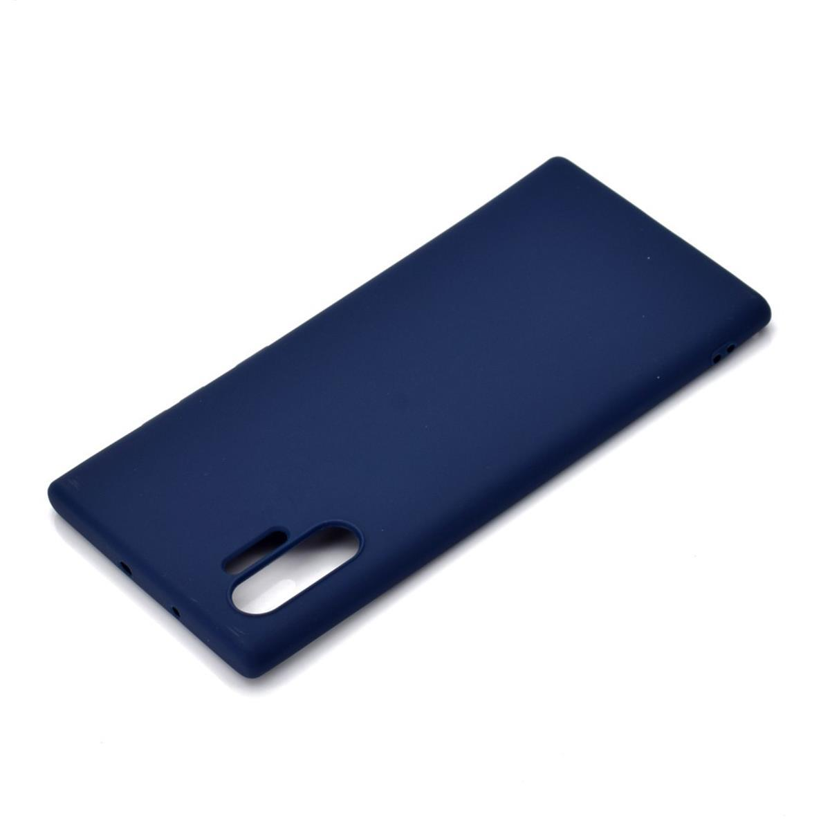 (5G), COVERKINGZ Handycase aus Samsung, Blau Backcover, Galaxy Silikon, Note10+