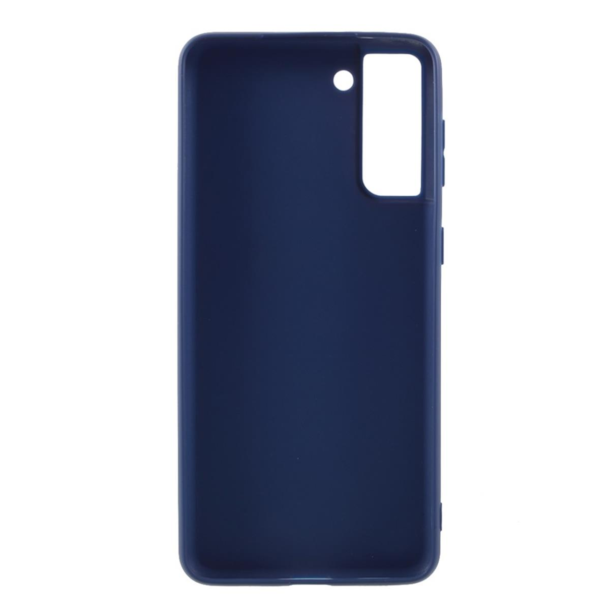 COVERKINGZ Handycase aus Silikon, S21 5G, Blau Samsung, Backcover, Galaxy