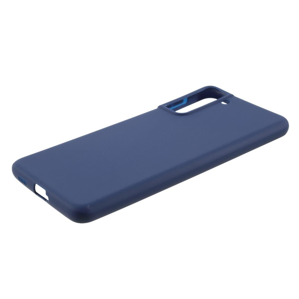 Galaxy 5G, Backcover, aus COVERKINGZ Samsung, Blau S21 Handycase Silikon,