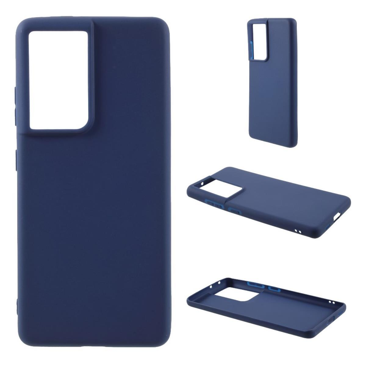 COVERKINGZ Handycase aus Silikon, Backcover, S21 Samsung, Blau Galaxy Ultra