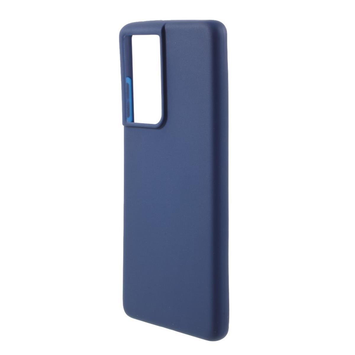 COVERKINGZ Handycase aus Silikon, Backcover, S21 Blau Ultra, Galaxy Samsung