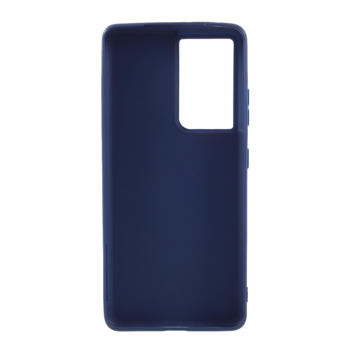 COVERKINGZ Handycase aus Silikon, Backcover, Samsung, Galaxy S21 Blau Ultra