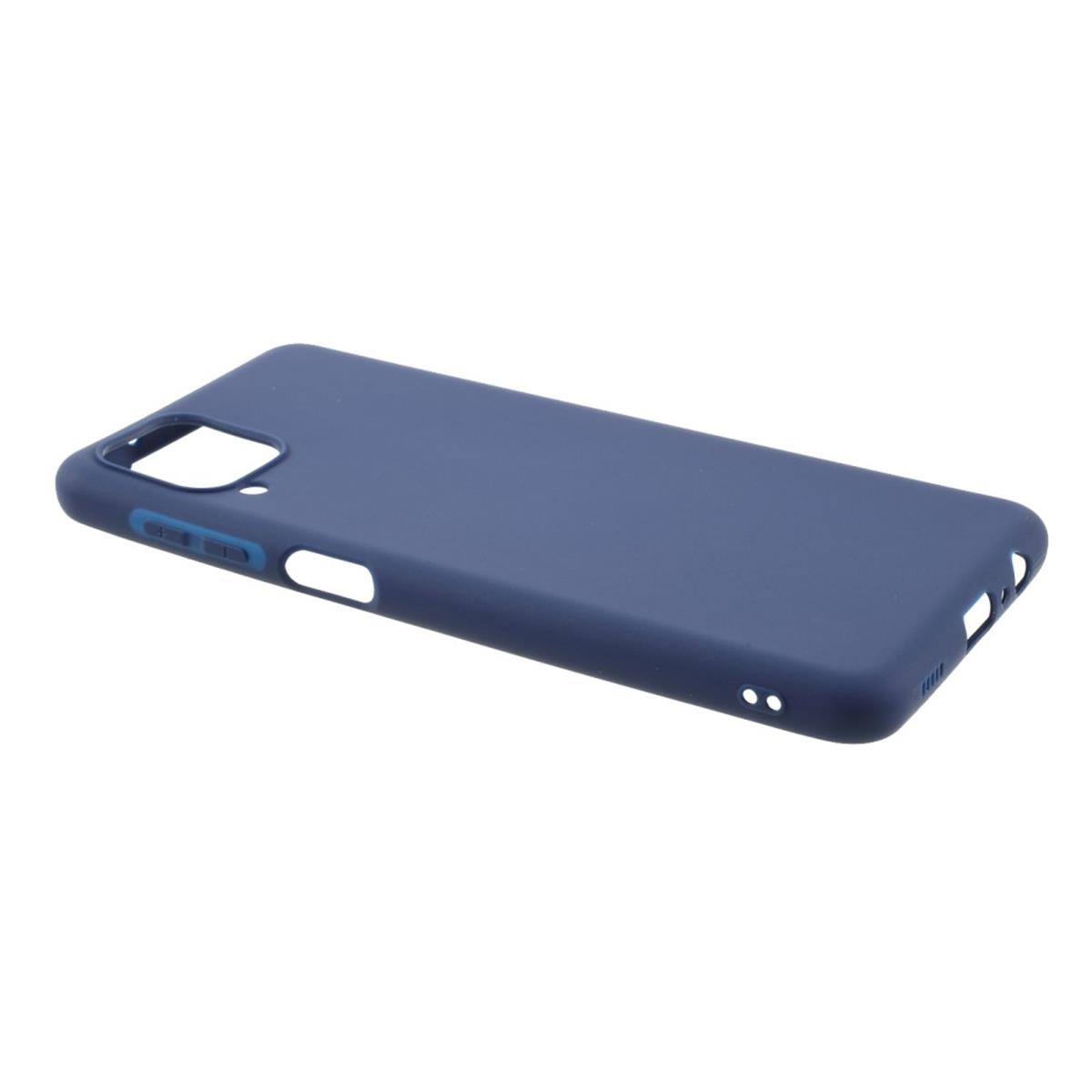 aus M12, Galaxy COVERKINGZ Handycase Silikon, Backcover, A12 Galaxy / Samsung, Blau