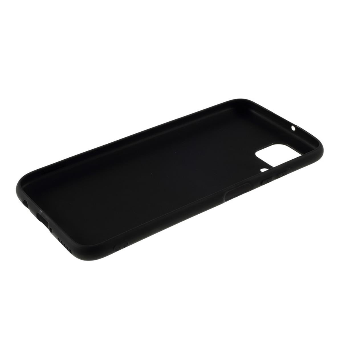 Schwarz aus COVERKINGZ Backcover, Huawei, Lite, P40 Handycase Silikon,