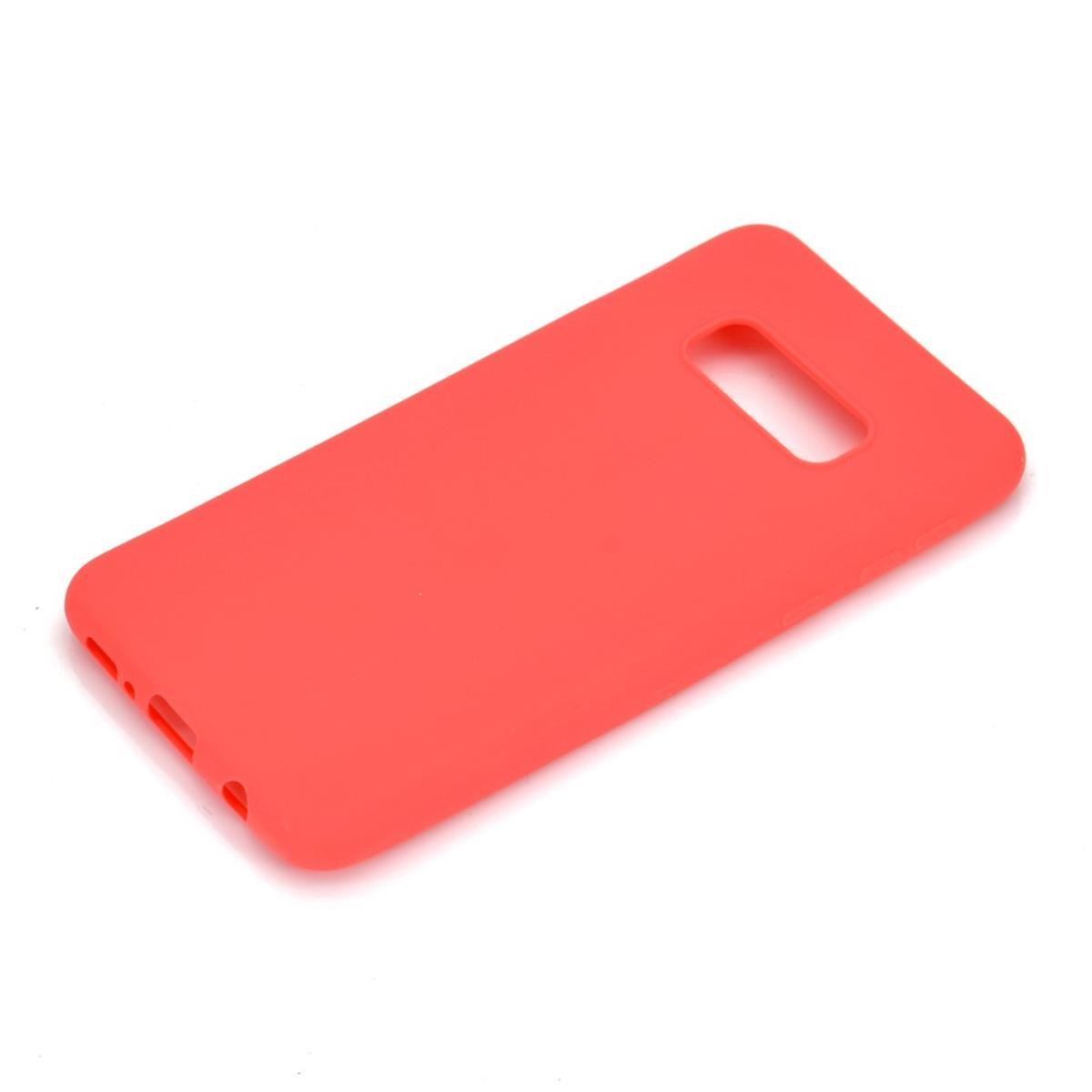Backcover, aus Rot Handycase COVERKINGZ Samsung, Silikon, Galaxy S10e,