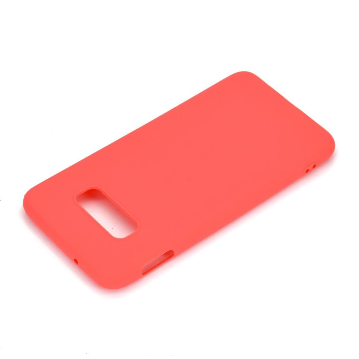 Handycase Galaxy aus S10e, Samsung, Rot Backcover, COVERKINGZ Silikon,