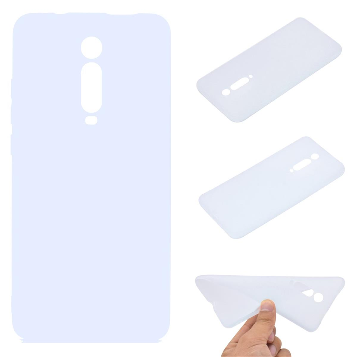 9T/Mi Handycase Backcover, Weiß 9T COVERKINGZ Mi Xiaomi, aus Silikon, Pro,