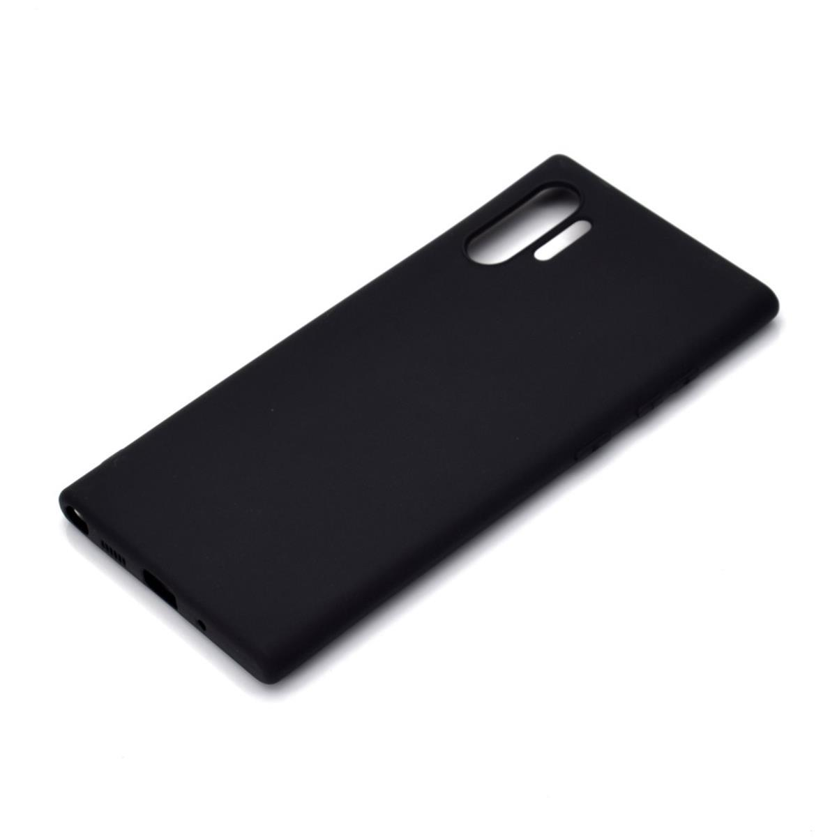 Note10+ Schwarz (5G), Samsung, Backcover, Silikon, aus Galaxy COVERKINGZ Handycase