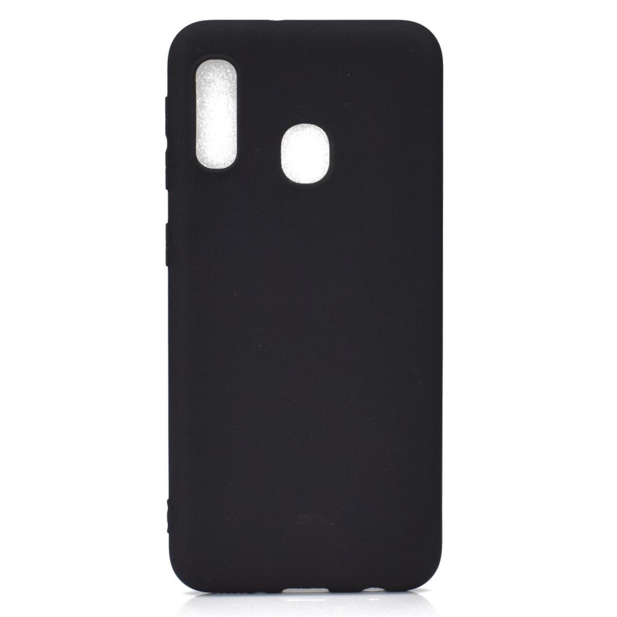 COVERKINGZ Handycase aus Silikon, Schwarz Galaxy Backcover, Samsung, A20e