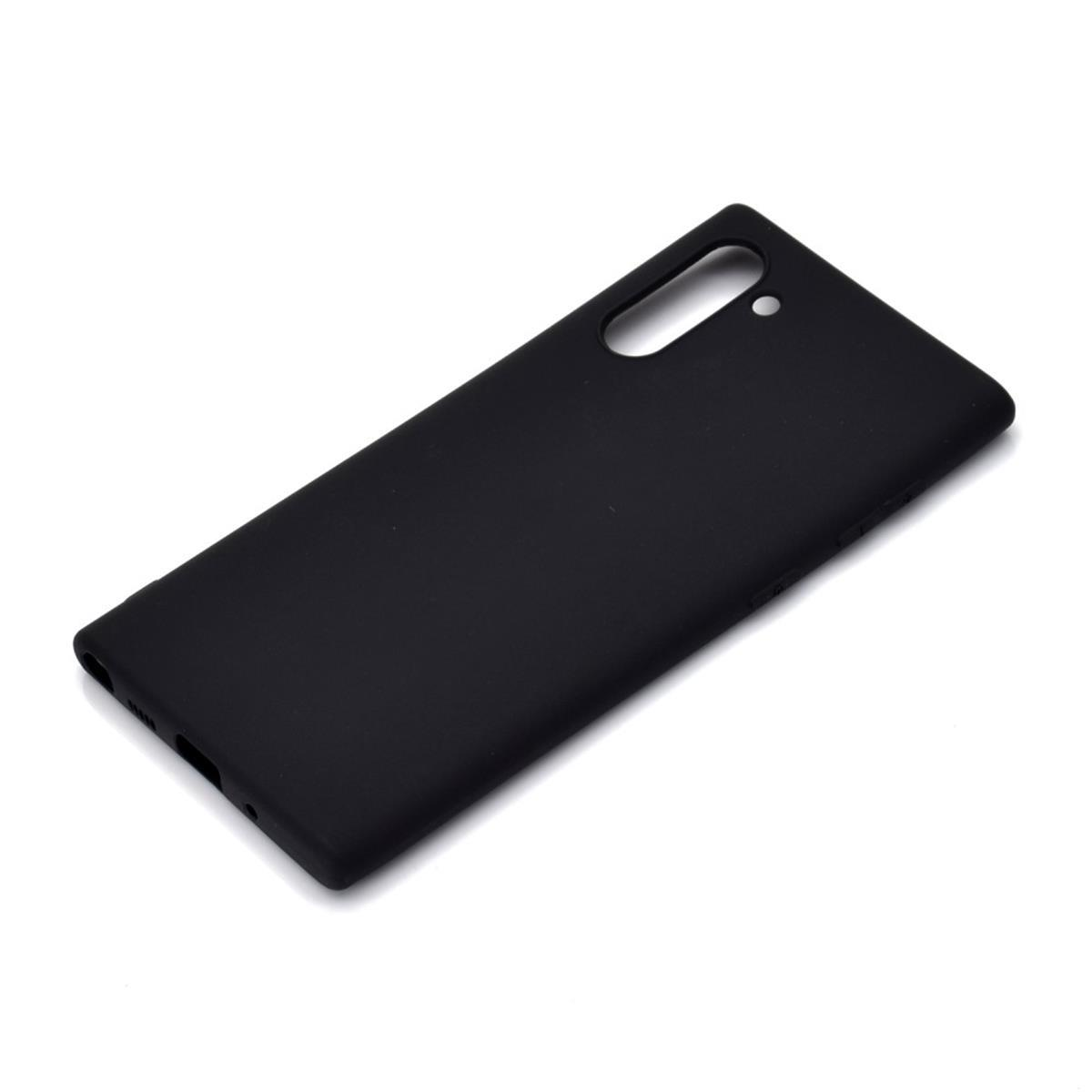Schwarz COVERKINGZ Samsung, Handycase aus Note10, Backcover, Galaxy Silikon,